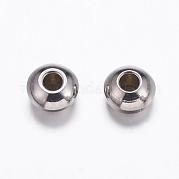 Устойчивые к потускнению бусины из нержавеющей стали 201 STAS-K146-068-4mm
