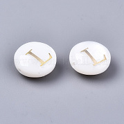 Бусины из натуральных пресноводных ракушек SHEL-S266-12L