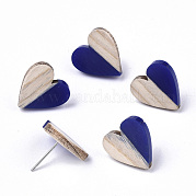 Серьги из смолы и дерева EJEW-N017-002A-C01