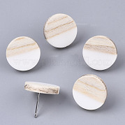 Серьги из смолы и дерева EJEW-N017-003A-C05