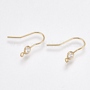 Латунные крючки для сережек KK-T038-249G