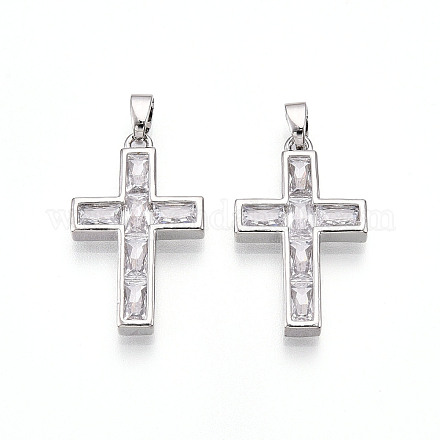 Латунные микро проложить кубического циркония подвески KK-N257-32P-1
