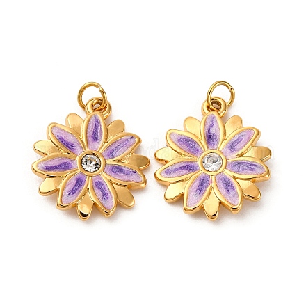 Подвески из нержавеющей стали 304 с эмалью STAS-U061-40G-01-1