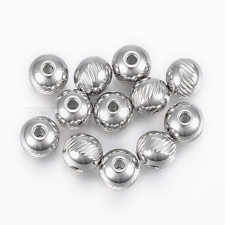 Бусины из нержавеющей стали марки 304 STAS-G154-36-8mm-1