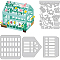 BENECREAT 3D Garden House Metal Cutting Dies, DIY Craft Carbon Steel Embossing Template for Card Making Photo Decorative Paper Scrapbooking, 0.8mm Thick