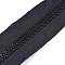 Garment Accessories, Cloth and Resin Zipper, Zip-fastener Components, Black, 40mm, 10yards/bundle