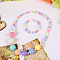Plastic Beaded Necklaces & Beaded Bracelets, Kid Jewelry Sets, Colorful, Round, 450mm & 140mm
