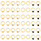 OLYCRAFT 48Pcs 4 Colors Dreadlocks Beads Braid Hair Clips Alloy Braid Hair Jewelry Dreadlock Braid Glass Beads Hair Rings Braiding Hair Pendants Dreadlock Braid Accessories for Hair Styling 14mm Long