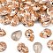 Preciosa® MAXIMA Crystal Fancy Stones, Czech Crystal, 435 16 301 Baroque Pear, Dura Foiling, 90300 Light Peach, 14x10mm