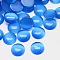 Cat Eye Cabochons, Half Round, Deep Sky Blue, 8x3mm