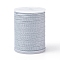 Round Waxed Polyester Cord, Taiwan Waxed Cord, Twisted Cord, Light Grey, 1mm, about 12.02 yards(11m)/roll