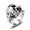 304 Stainless Steel Skull with Claw Finger Ring, Gothic Punk Jewelry for Men Women, Stainless Steel Color, US Size 10(19.8mm)