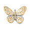 304 Stainless Steel Pendants, Golden & Stainless Steel Color, Butterfly, 21x26.5x4.5mm, Hole: 1.5mm