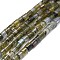 Natural Labradorite Beads Strands, Column, 4x3~4mm, Hole: 0.6mm, about 99pcs/strand, 15.35''(39cm)