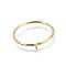 1/20 Yellow Gold Filled Stackable Rings Settings with Peg, for Half Drilled Beads, Real 14K Gold Filled, 1mm, US Size 7(17.3mm)