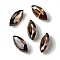 Cubic Zirconia Cabochons, Point Back, Horse Eye, Sienna, 8x4x2mm