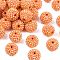 AB-Color Resin Rhinestone Beads, with Acrylic Round Beads Inside, for Bubblegum Jewelry, Coral, 20x18mm, Hole: 2~2.5mm