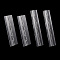 AHADEMAKER 4Pcs 2 Style Transparent Acrylic Hinges, Folding Hinge Tools, for Storage Box, Clear, Fold: 150~200x25~26x7mm, Unfold: 150~200x42~45x7mm, 2pcs/style
