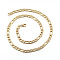 304 Stainless Steel Necklaces, Figaro Chains, with Lobster Clasp, Real 18K Gold Plated, 19.6 inch(50cm), 6mm