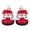 Imitation Leather Leather Shoes, Doll Making Supplies, Red, 50mm, 2pcs/bag