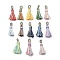 Polyester Tassel Pendants, Mixed Color, 36~36.5x6~7mm, Hole: 3x5mm
