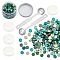 Sealing Wax Particles Kits for Retro Seal Stamp, with Stainless Steel Spoon, Candle, Plastic Empty Containers, Mixed Color, 307pcs/set