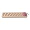 Wood Bobbin Rack for Embroidery Floss, Embroidery Thread Organizer, Rectangle, Tan, 25.5x9cm