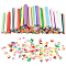 2 Bags 2 Style Handmade Polymer Clay Beads, No Hole, Bar, Mixed Color, 50x4~6mm, 1 bag/style