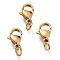 Ion Plating(IP) 304 Stainless Steel Lobster Claw Clasps, With Jump Ring, Golden, 13x8x4mm, Hole: 3mm, Jump Ring: 5x0.8mm