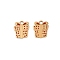 304 Stainless Steel Enamel Pendants, Ion Plating(IP), Christmas Theme, Real 18K Gold Plated, Box, 14x11.5x1mm, Hole: 2.2mm