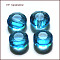 Imitation Austrian Crystal Beads, Grade AAA, K9 Glass, Faceted, Flat Round, Deep Sky Blue, 8x4mm, Hole: 0.9~1mm