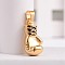 304 Stainless Steel Pendants, 3D Boxing Gloves Pendants, Antique Golden, 29x15x12mm, Hole: 5x8.5mm