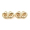 Brass Multi-Strand Links, Cadmium Free & Nickel Free & Lead Free, Hollow Butterfly, Real 18K Gold Plated, 9.5x16x4.5mm, Hole: 1.2mm