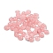 Natural White Jade Dyed Cabochons, Half Round, Pink, 4x2~2.5mm
