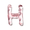 Transparent Resin Alphabet Pendants, Letter Charms, Letter.H, 41~45x33~52.5x8mm, Hole: 3.5mm