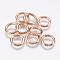 Iron Jump Rings, Open Jump Rings, Golden, 12 Gauge, 12x2mm, Inner Diameter: 8mm