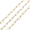 Ion Plating(IP) 304 Stainless Steel Link Chains, Soldered, Golden, 6.5x3x0.5mm