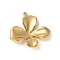 304 Stainless Steel Pendants, Flower Charm, Real 18K Gold Plated, 26x26x4mm, Hole: 2mm