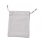 Velvet Packing Pouches, Drawstring Bags, Dark Gray, 15~15.2x12~12.2cm