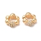 Brass Micro Pave Cubic Zirconia Linking Rings, Cadmium Free & Nickel Free & Lead Free, Granulated Beads, Rondelle, Real 18K Gold Plated, 10x9x3.5mm, Inner Diameter: 4.8x5mm