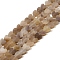 Handmade Lampwork Beads Strands, Heart, Tan, 6x6x2~2.5mm, Hole: 1mm, about 77pcs/strand, 15.75''~16.14''(40~41cm)