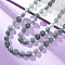 Natural Dyed Malaysia Jade Tumble Stone Nuggets Beaded Long Necklaces for Women, Cadet Blue, 47.24 inch(120cm)