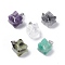 Natural Mixed Stone Pendants, Merkaba Star Charms, with Stainless Steel Color Plated 201 Stainless Steel Findings, 18~20x14~15x14~15mm, Hole: 8x3mm