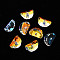 Electroplated Glass Charms, Faceted, Watermelon, Clear AB, 8x11x7mm, Hole: 1.2mm, about 48pcs/board, 4board/box