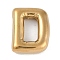 Ion Plating(IP) 304 Stainless Steel Pendants, Real 18K Gold Plated, Letter D, 18.5x14.5x5mm, Hole: 2mm
