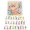50Pcs 25 Style Imitation Drink Resin Pendants, Polymer Clay inside, with Acrylic Bottle or Cup, Mixed Color, 25~28x12~12.5x11~12.5mm, Hole: 1.8mm, 2pcs/style