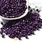 Baking Paint Glass Seed Beads, Bicone, Purple, 4.5x4mm, Hole: 1.1mm, about 6428pcs/pound