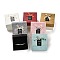 Cardboard Watch Boxes, Wristwatch Bracelet Gift Case with Pillow Inside, Rectangle with Bowknot, Mixed Color, 9.3x8.7x6.3cm