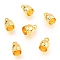 Brass Cord Ends, Long-Lasting Plated, Golden, 9x6mm, Hole: 1.5mm, Inner Diameter: 4.8mm