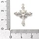 Латунные микропаве прозрачные подвески с фианитом KK-L228-03P-01-3